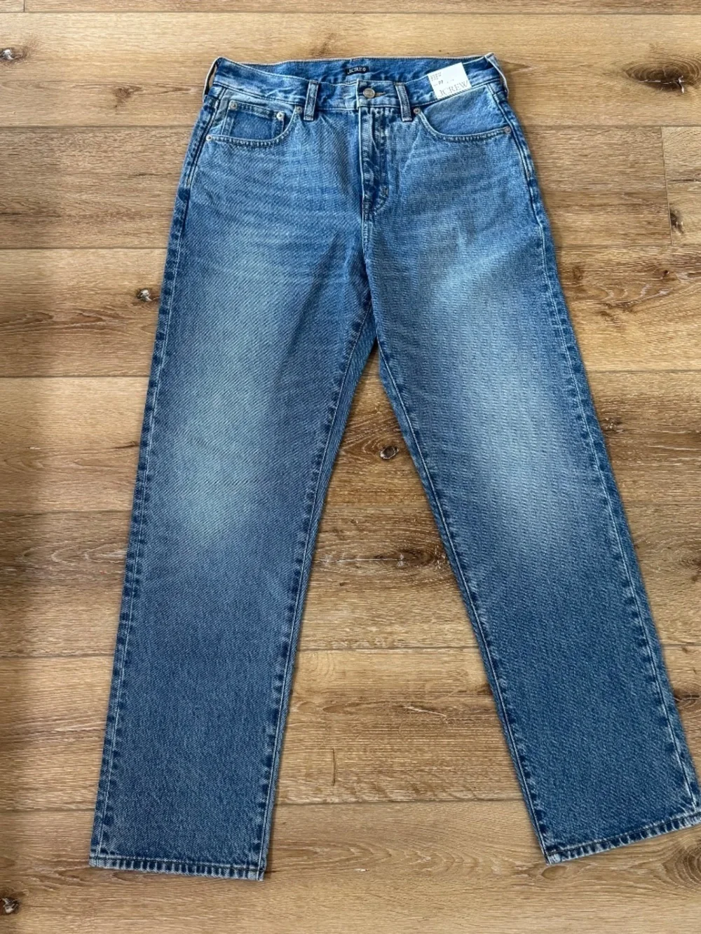 J. Crew Women's Slouchy Mid-Rise Rigid Denim Jeans Sz 27 NWT